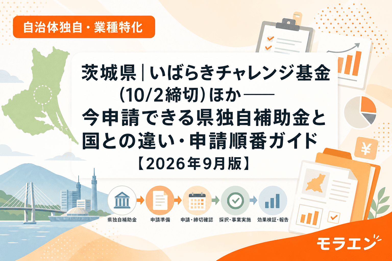 茨城県の中小企業・個人事業主向け補助金ガイド──いばらきチャレンジ基金と県独自制度の申請順番